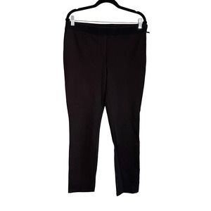 White House Black Market Women's Black Zip Mid Rise Skinny Ankle Pants Size 12